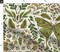 Bohemian Butterfly Green Botanical Bold Art Nouveau Rustic Floral Winged Moths Leaves Flowers Farmhouse Custom Printed Fabric by Spoonflower Various Fabrics by the Yard or Fat Quarter